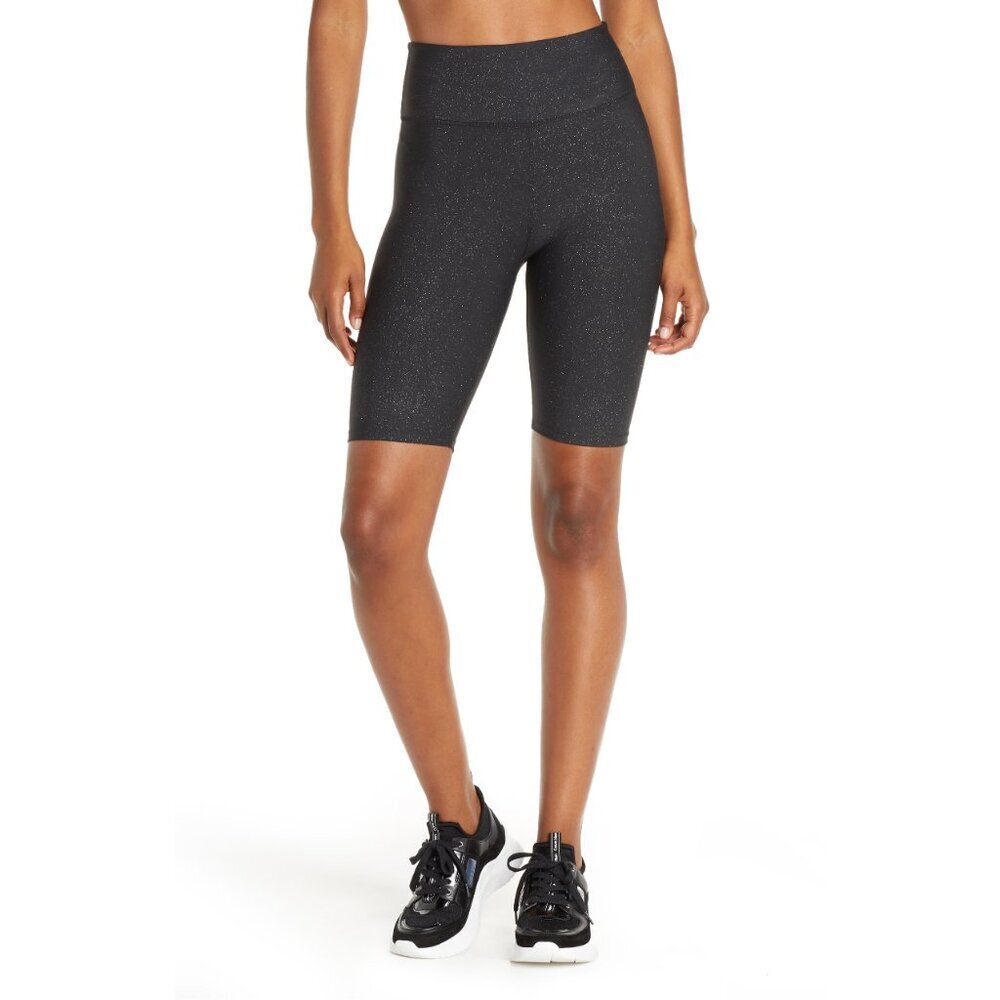 New w/Tags - Soul by Soulcycle Glitter Bike Shorts in Black, Med - Picture 7 of 10